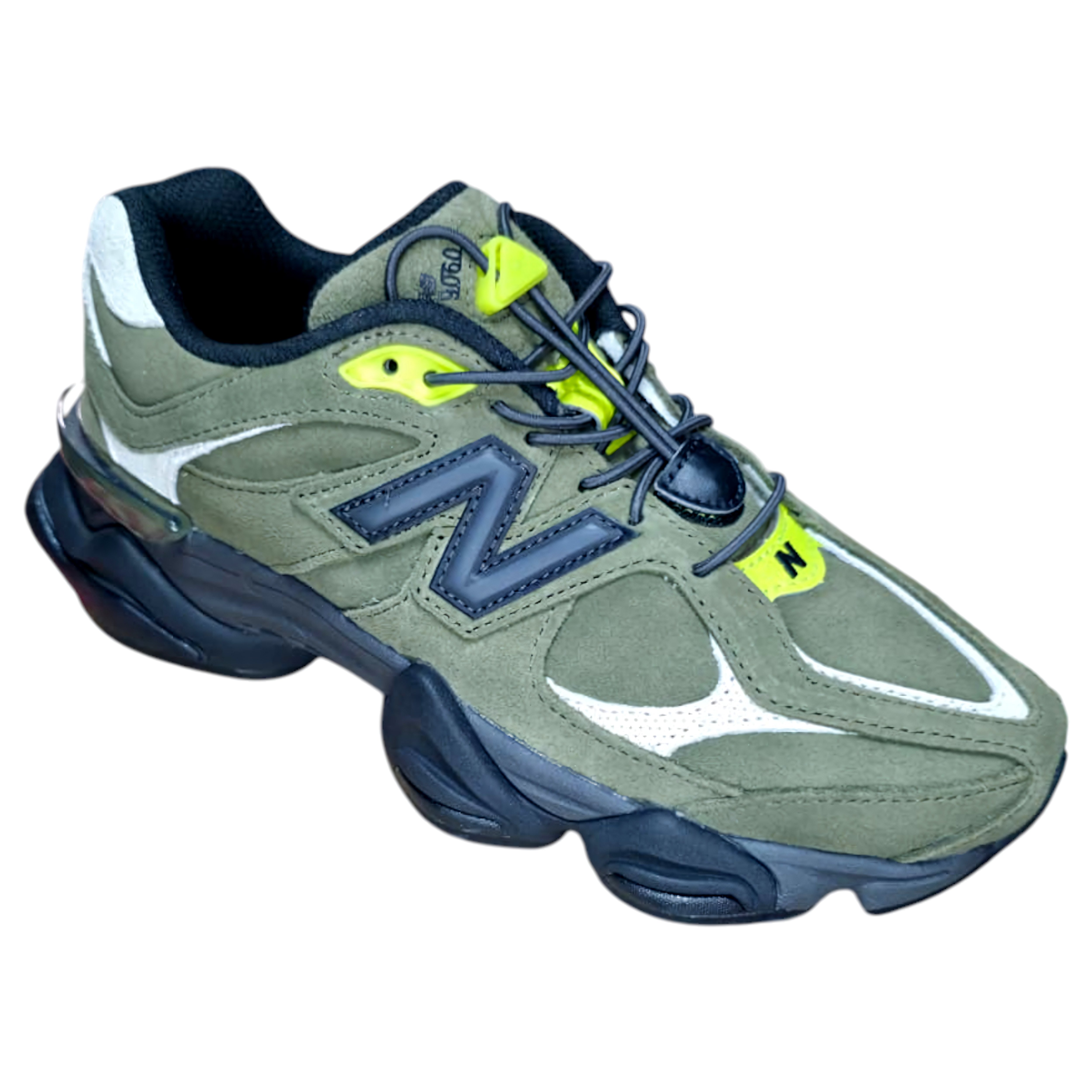 Sneakers New Balance Uomo 9060 Suede Mesh Wakame Angora Green