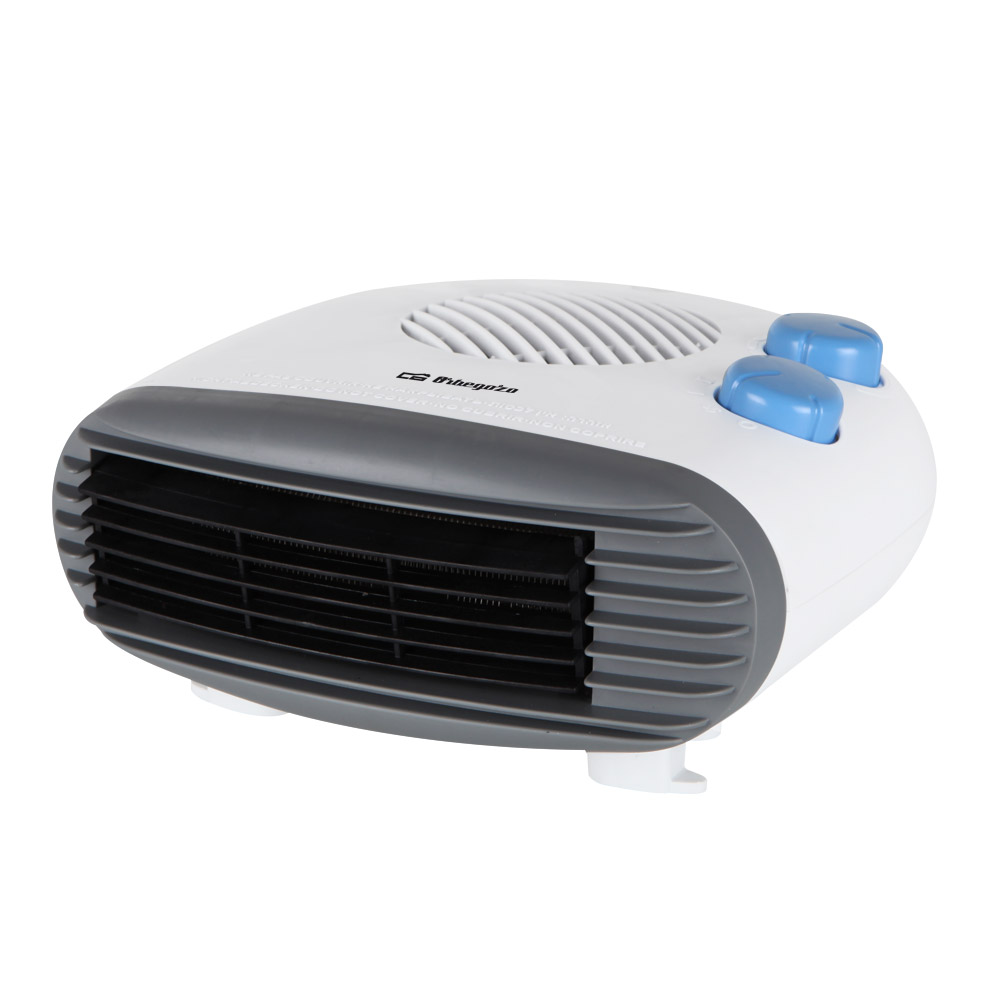 Orbegozo FH 5009 Calefactor Compacto 2000W – Termoventilador con 2 Niveles de Calor (1000W/2000W), Modo Aire Fresco, Termostato con Ajuste Progresivo, Gran Estabilidad y Protección Sobrecalentamiento