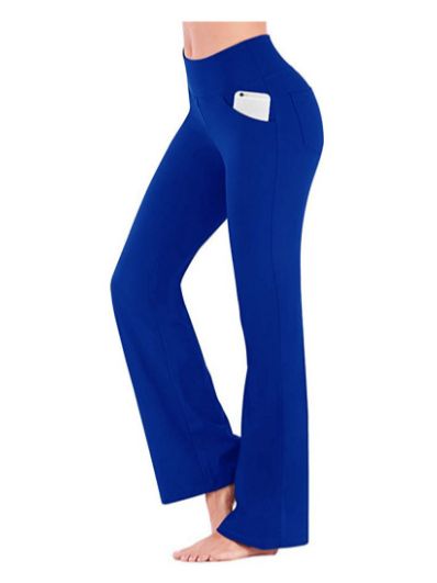 OmHom Ogilvy Mather-Pantalones largos de pierna Acampanados para mujer, pantalones largos de cintura alta, estilo Palazzo, elegante, OL