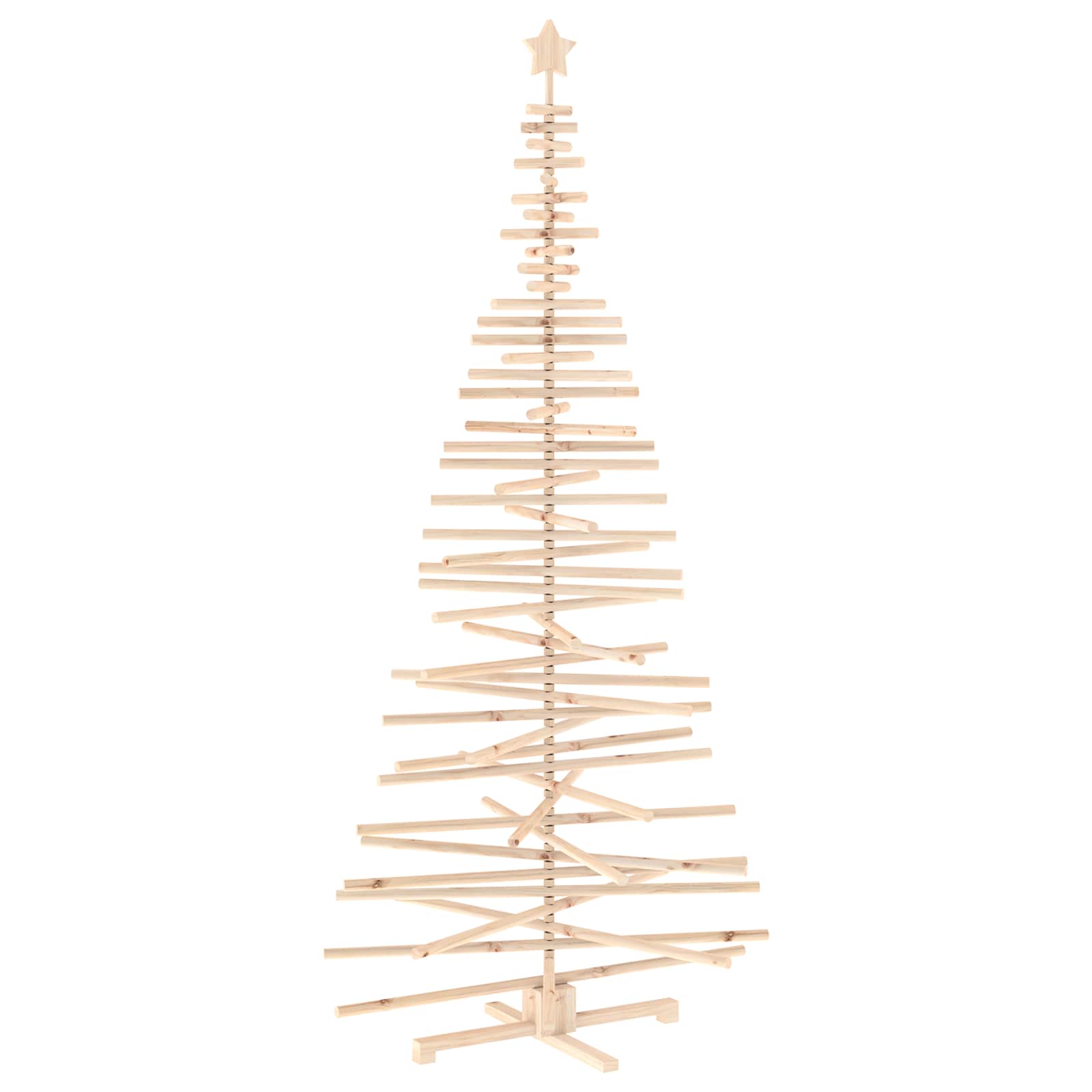 vidaXL Árbol de Navidad de madera KOTKA 240 cm Madera de Pino Maciza