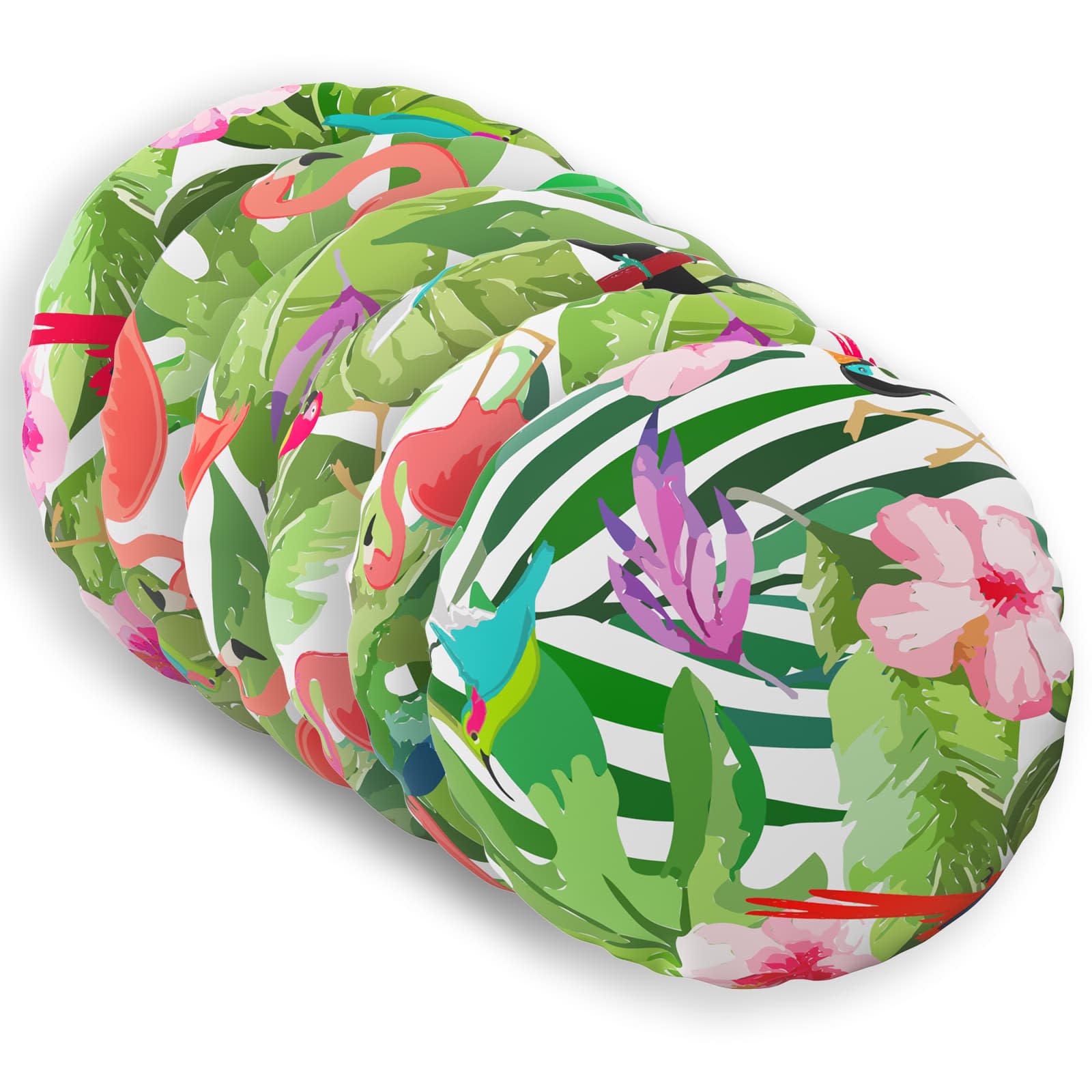 vidaXL Funda de almohada 6 uds. HEERLEN  Ø 30 cm Poliéster Multicolor