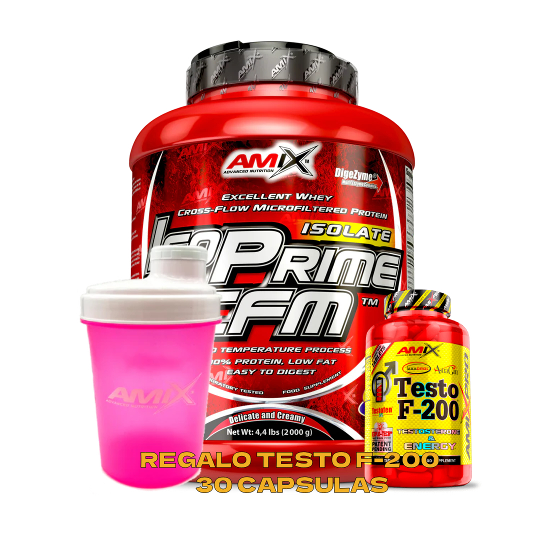Amix Nutrition IsoPrime CFM 2 Kg - Proteína Aislada de Suero de Leche (Isolate) 90% Pureza - Con Enzimas DigeZyme® y Endulzado con Splenda - Rápida Absorción y Sin Aspartamo