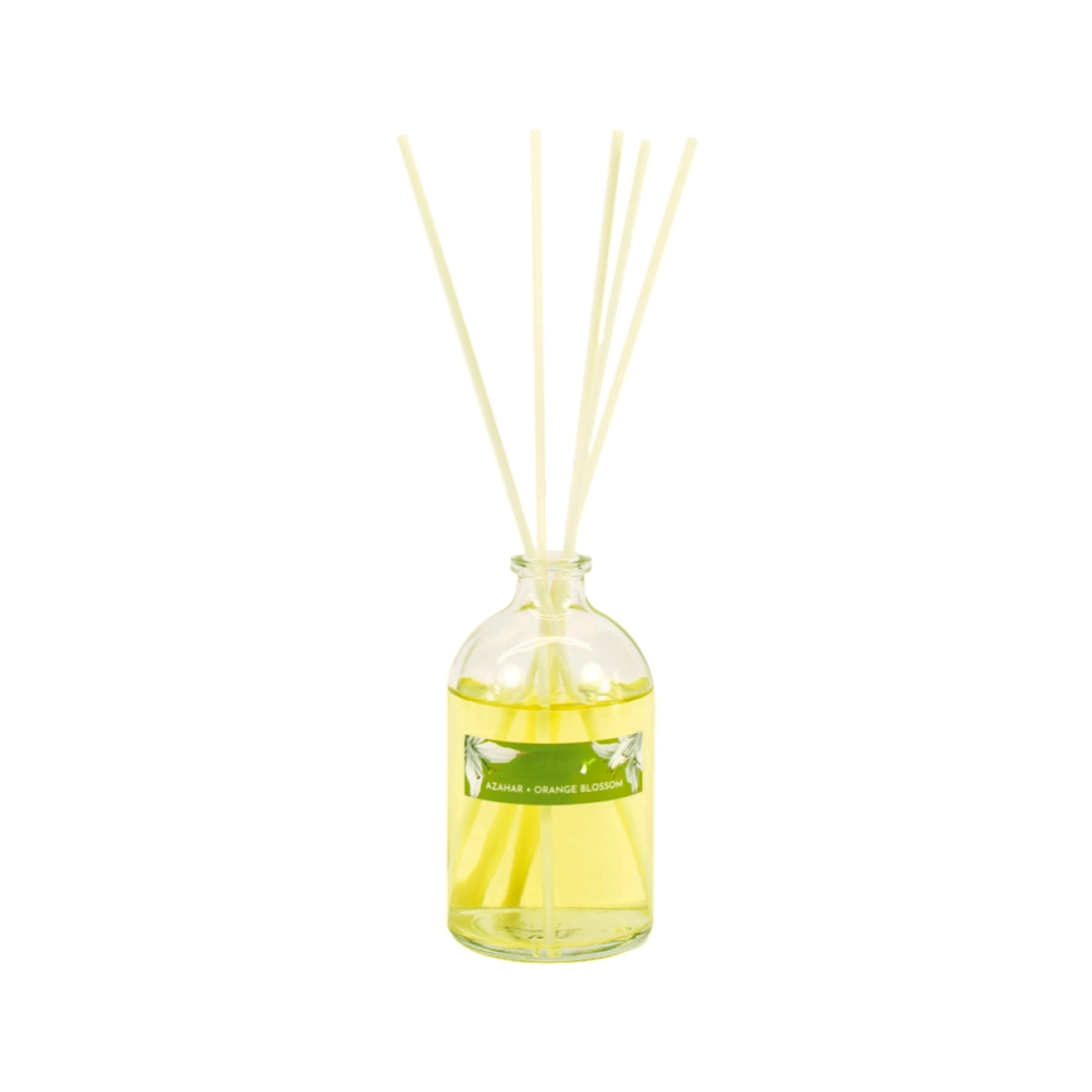 PLUSHOME Mikado Ambientador ,Frasco de Cristal 100ml y Varitas Difusoras