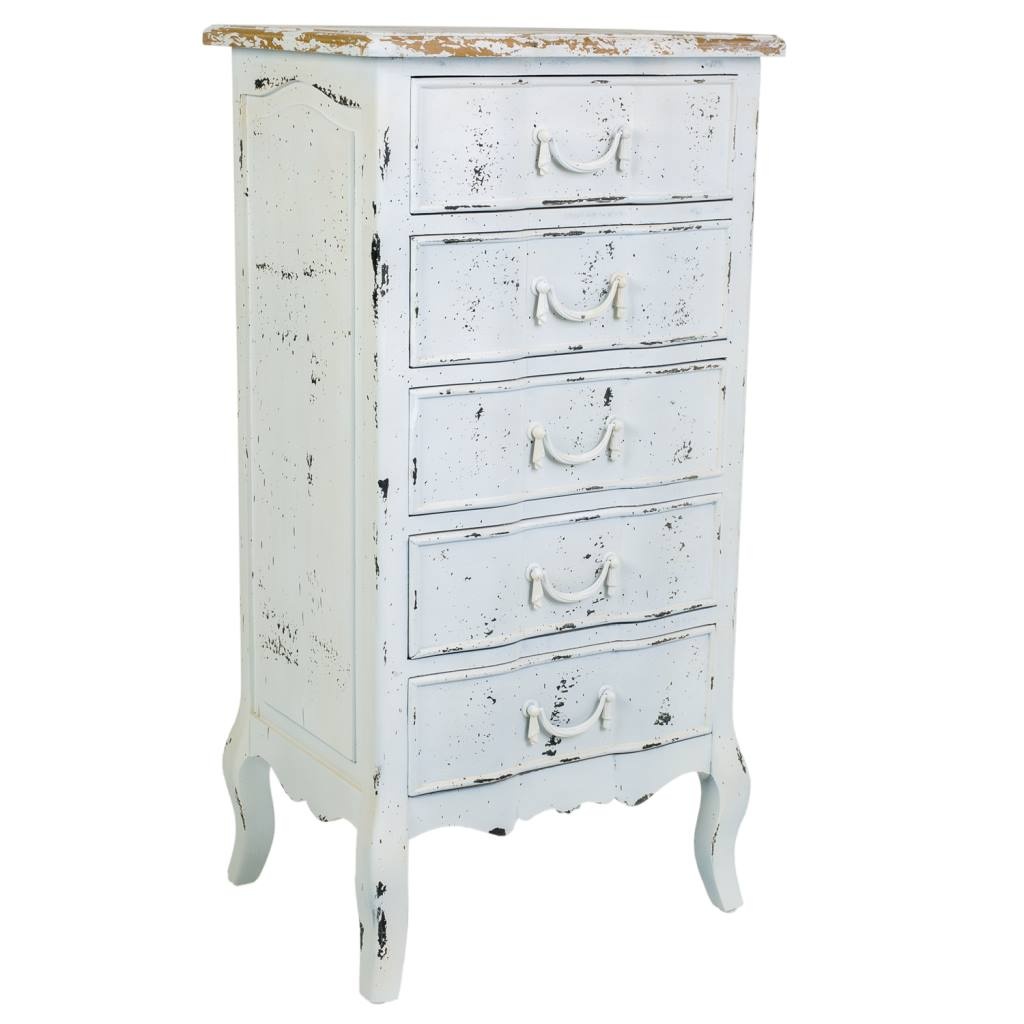 Wonderlust Deco - Sinfonier de madera blanco 50x40x98 cm Blanco 50x40x98h cm