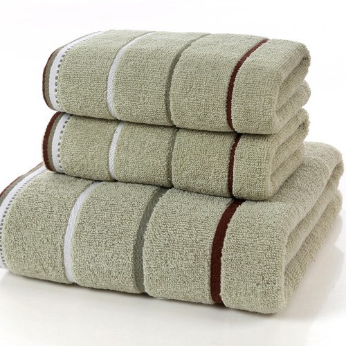 CA Toalla de tres secciones de Algodón pure, Toalla de baño Grande y absorbente de Algodón pure