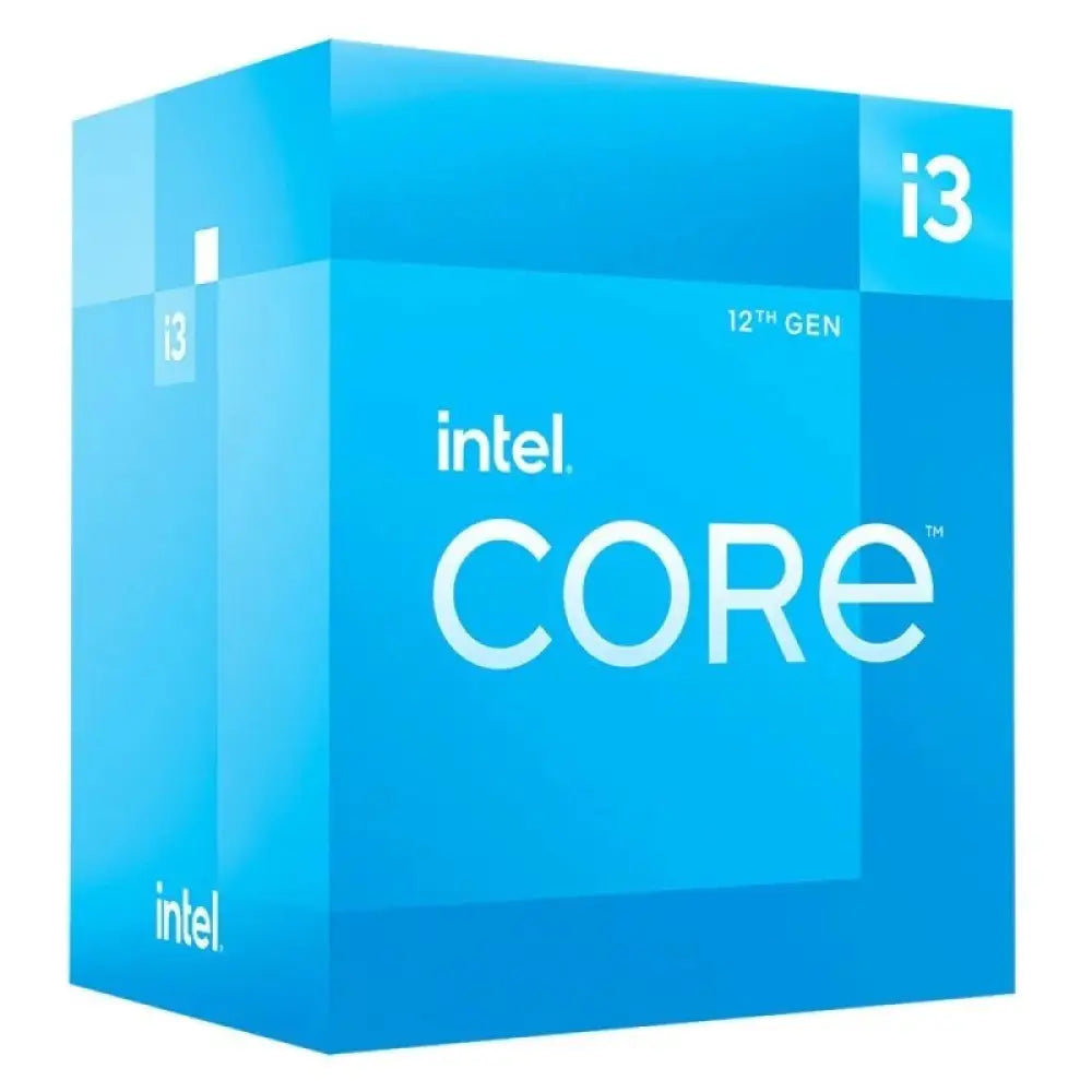 Intel - Procesador Core i3-12100F BOX BX8071512100F de 4 núcleos y 8 hilos, 3.3 GHz (turbo hasta 4.3 GHz), caché Intel® Smart Cache de 12 MB, compatible con socket LGA1700 y memoria DDR5/DDR4 para PC de escritorio