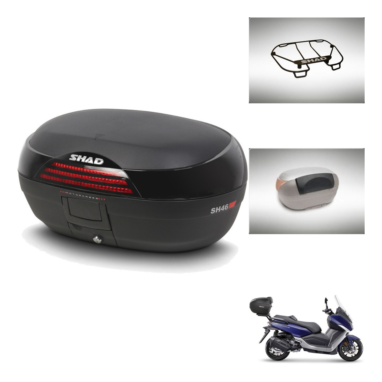 Baul Trasero + Accesorios + Herraje Montaje Sh46 Sh 46 New Model KIT-242535