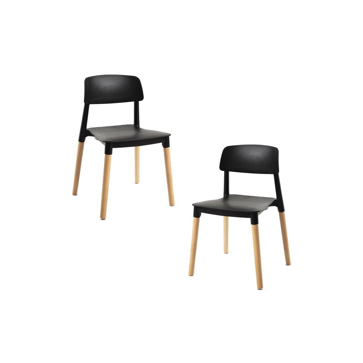 Regalos Miguel - Packs Sillas Comedor - Pack 2 Sillas Estin - Blanco