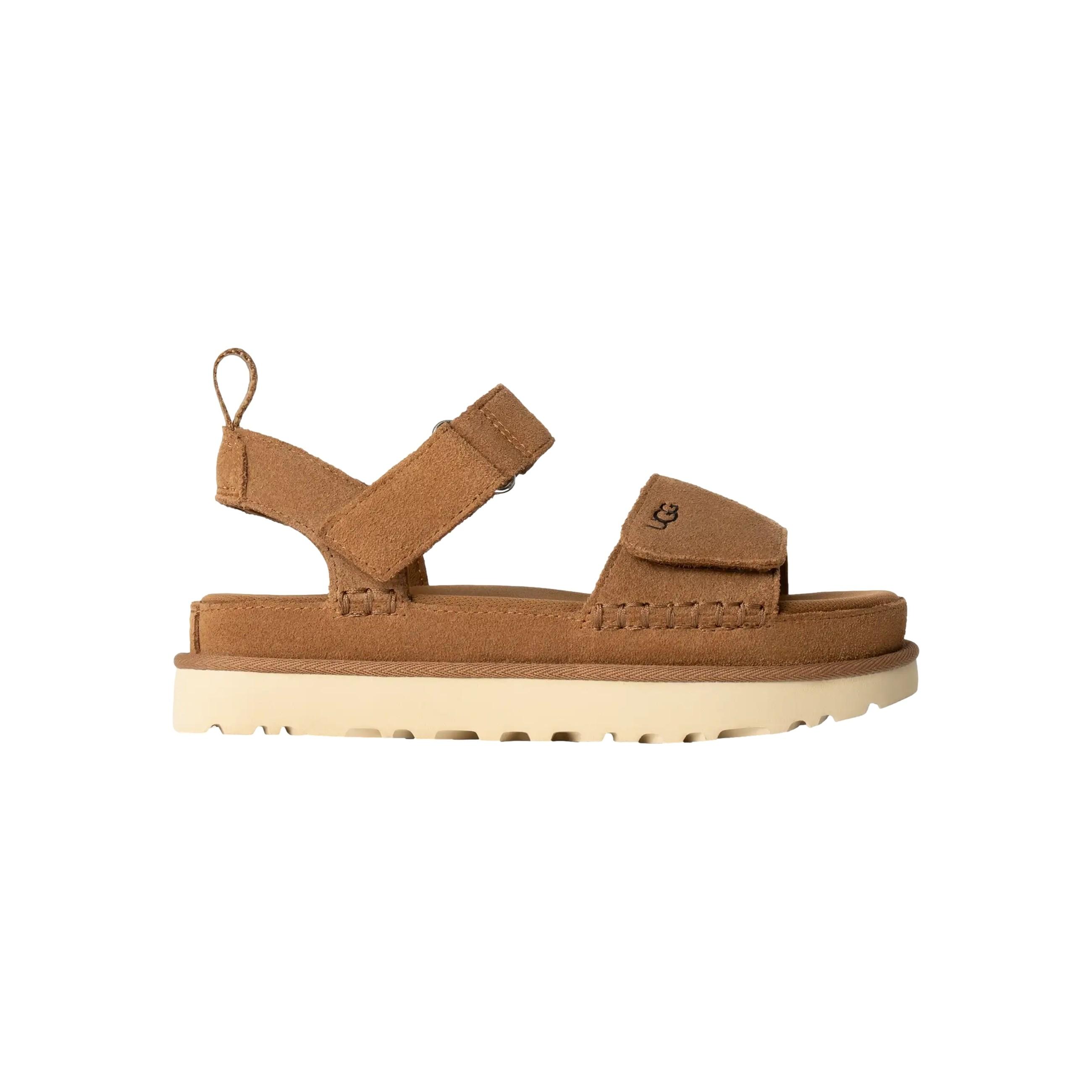 Sandalias UGG  Goldenstar de Ante conTira Ajustable con Velcro Color Camel