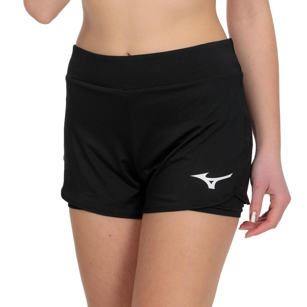 Short Mizuno Tennis 8 In Flex Negro Padel Tenis 62Gba215-09