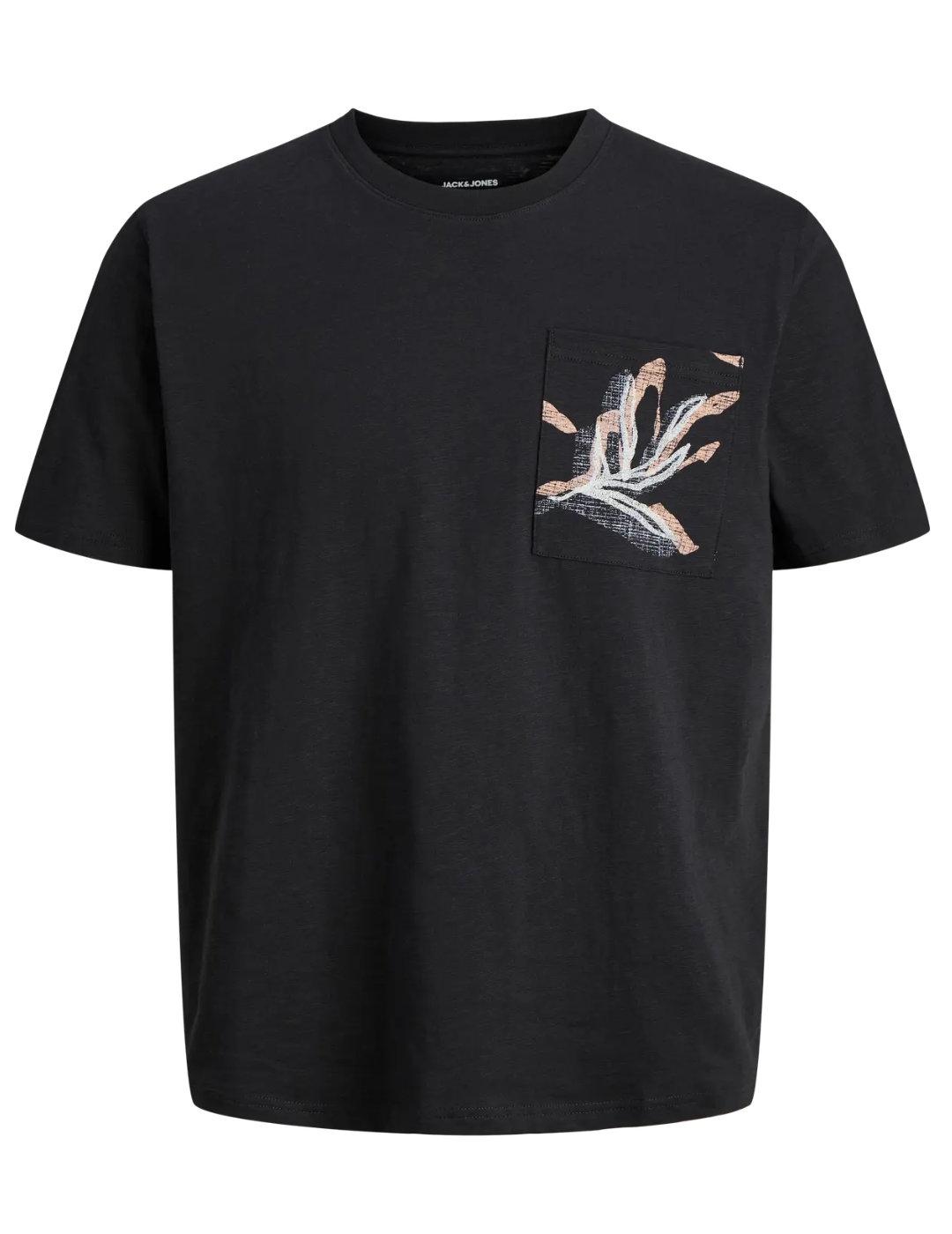 Camiseta Jack&Jones Montauk negro manga corta para hombre
