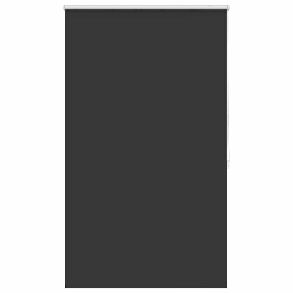 vidaXL Estor enrollable opaco 124,4x175 cm, tela, ancho 120 cm, negro