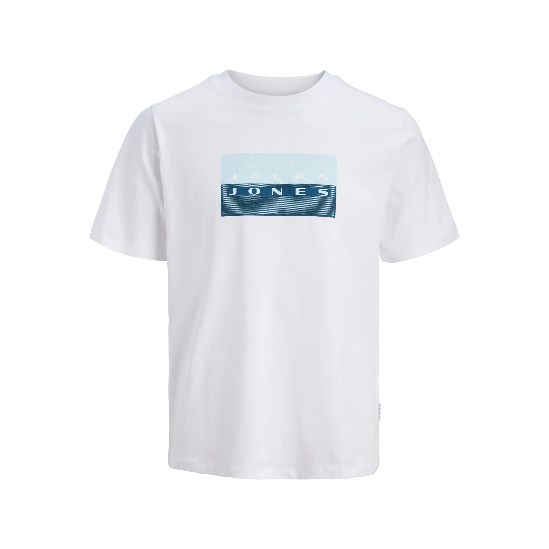Jack & Jones - Camiseta junior manga corta regular fit de algodón con cuello redondo para uso diario