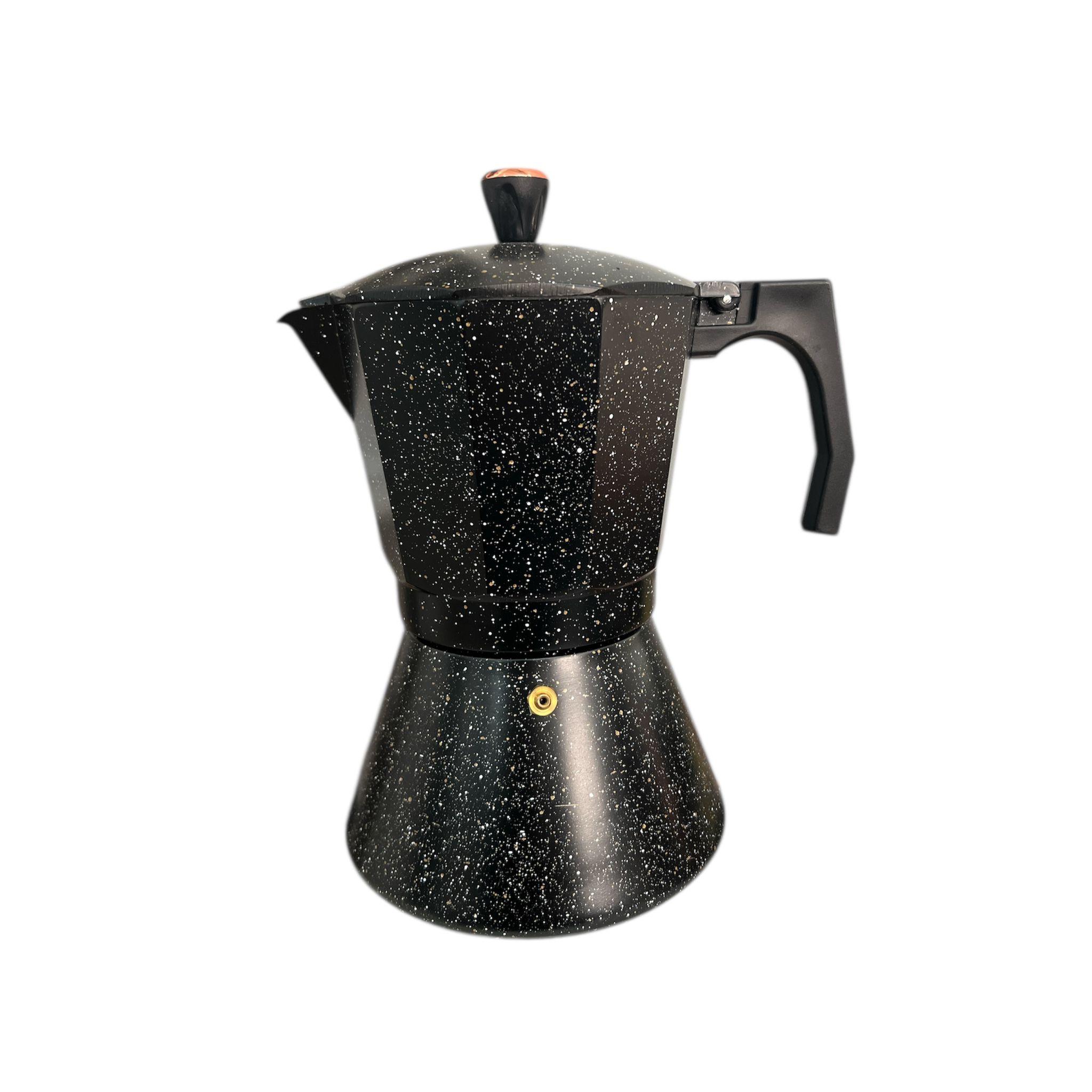 CAFETERA PARA INDUCCION - 6 TAZAS -  TODO TIPO DE FUEGOS - TRADICIONAL - ITALIANA ROSENBERG - PROFESIONAL - ALUMINIO - ESPRESSO - ELEGANTE