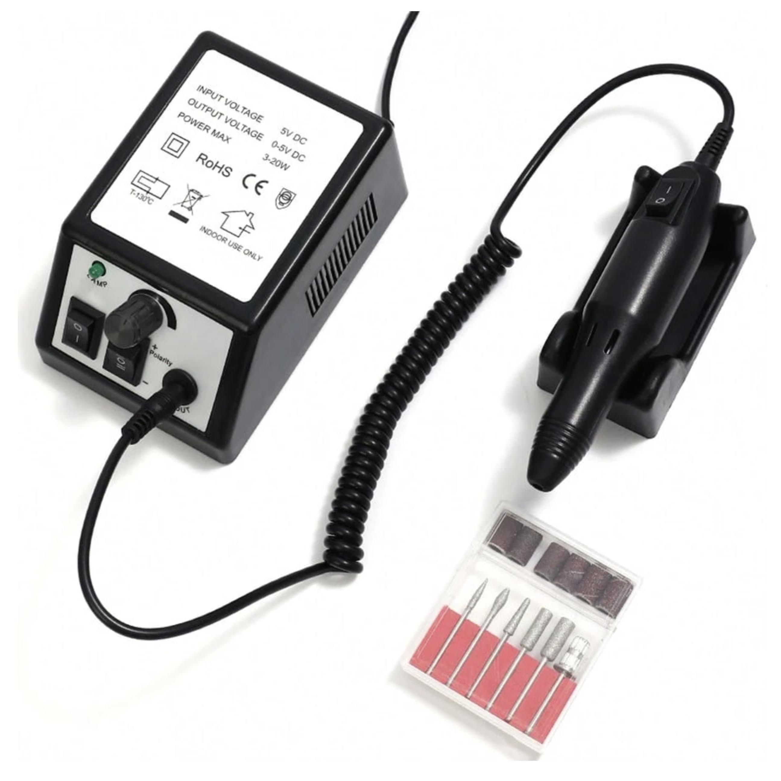 TK Kit de Taladro eléctrico portátil for uñas, for manicura y pedicura, eliminación Esmalte Gel, Kit de lima de uñas eléctrica de 15,000 RPM, herramientas de manicura ✅ Entrega en 48-72h