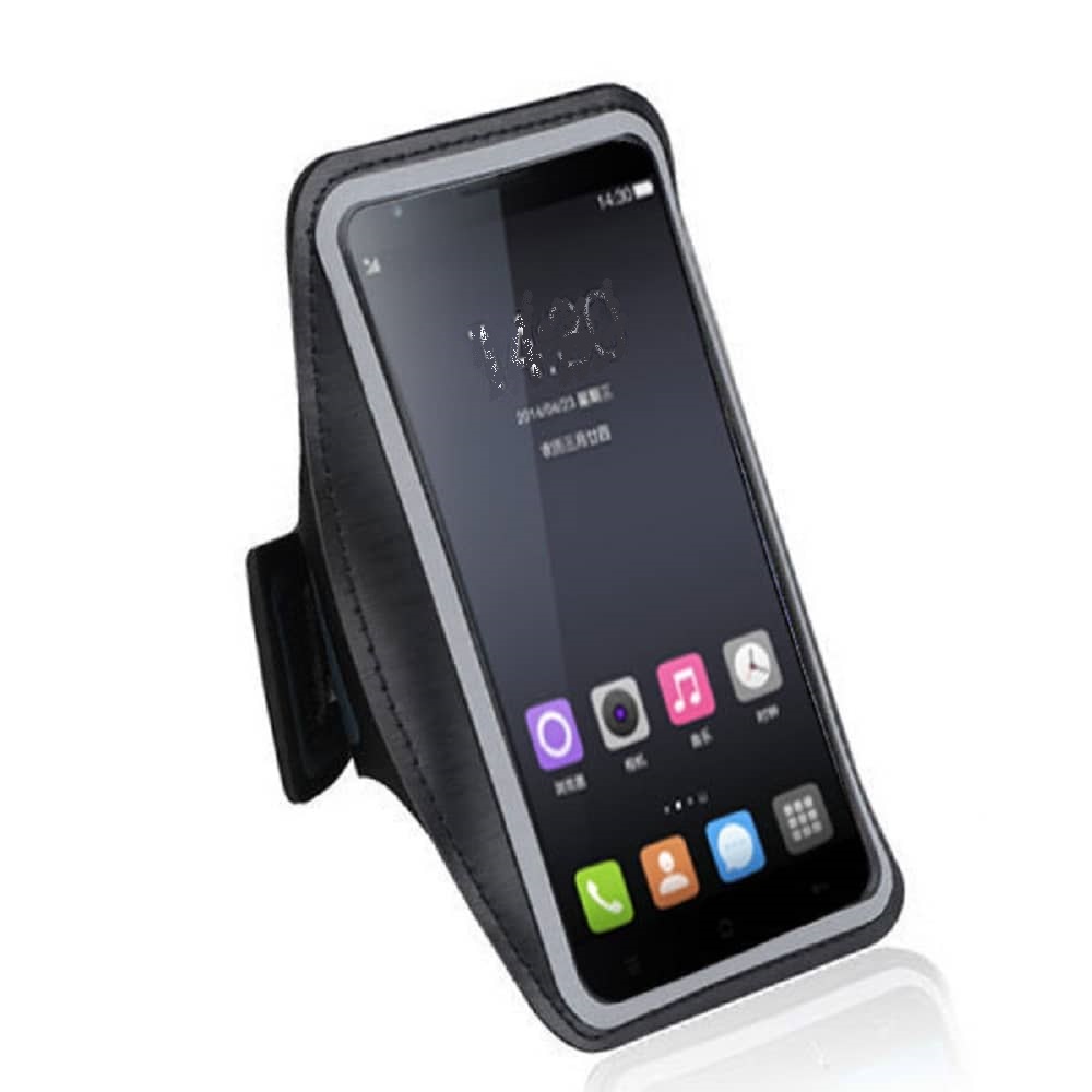 DFV mobile - Funda Brazalete Profesional de Neopreno para Brazo Deporte Correr y Gimnasio para LAVA V7 (2020) - Negra