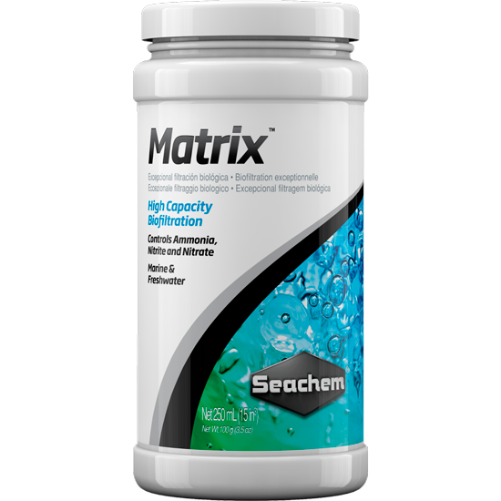 Seachem Laboratories Inc Matrix 250ml Seachem - Filtro de Alta Porosidad para Acuarios - Remueve Residuos del Nitrógeno - Inerte y de Alto Rendimiento