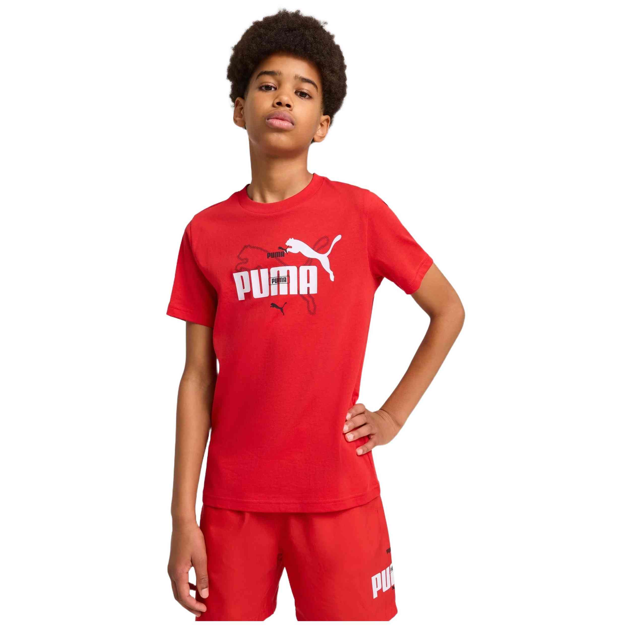 Camisetas De Manga Corta Puma modelo 685795-11 para Niños en color Rojo