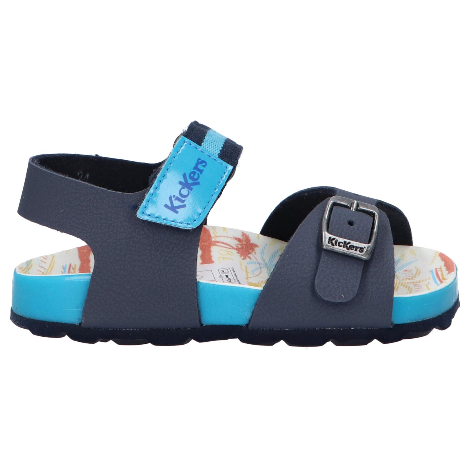 KICKERS 894911-30 SOSTREET 102 MARINE BLEU SUR Women and Boy Sandals