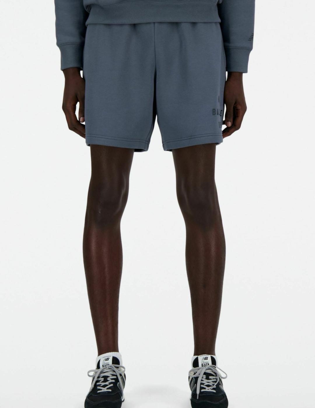 Pantalón Corto New Balance Iconic Gris | Ajustable
