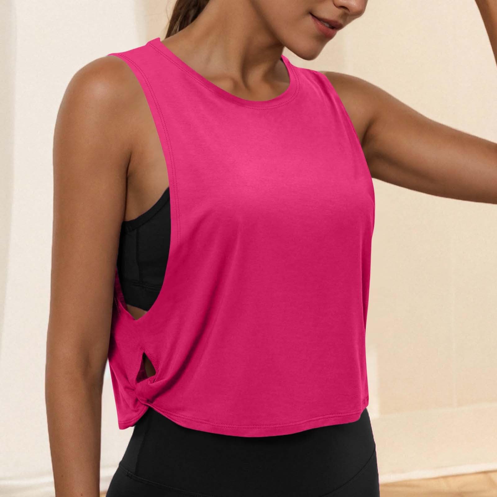 TK Top De Yoga Para Mujer Sin Mangas Transpirable Blusa Deportiva Corta Para Gimnasio Y Correr Chaleco Deportivo De Estilo Casual