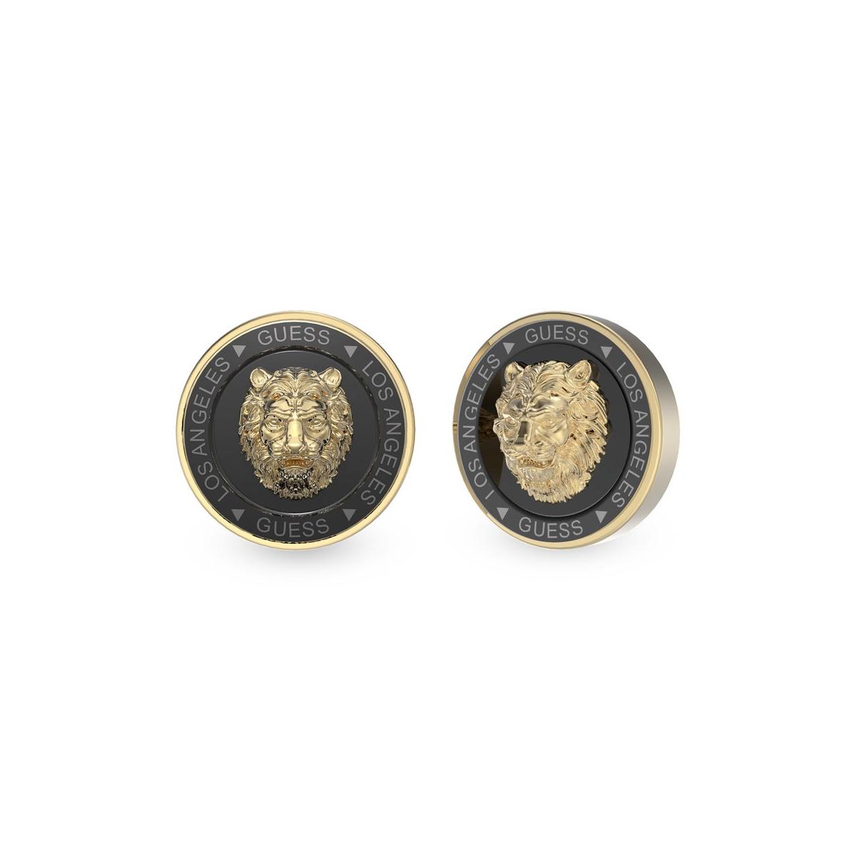 Guess Pendientes Hombre Lion King De Acero Dorado Jume01318jwygybt-u