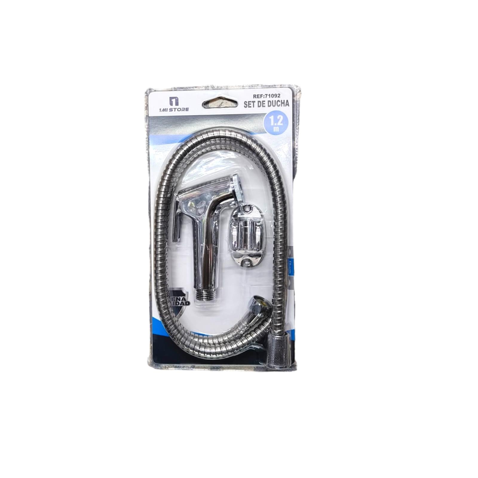 Juego alcachofa de ducha con manguera y soporte universal metal 1.2M 1.5M 1.8M Apto para todo tipos de conectores calidad de confianza varios modelos a elegir