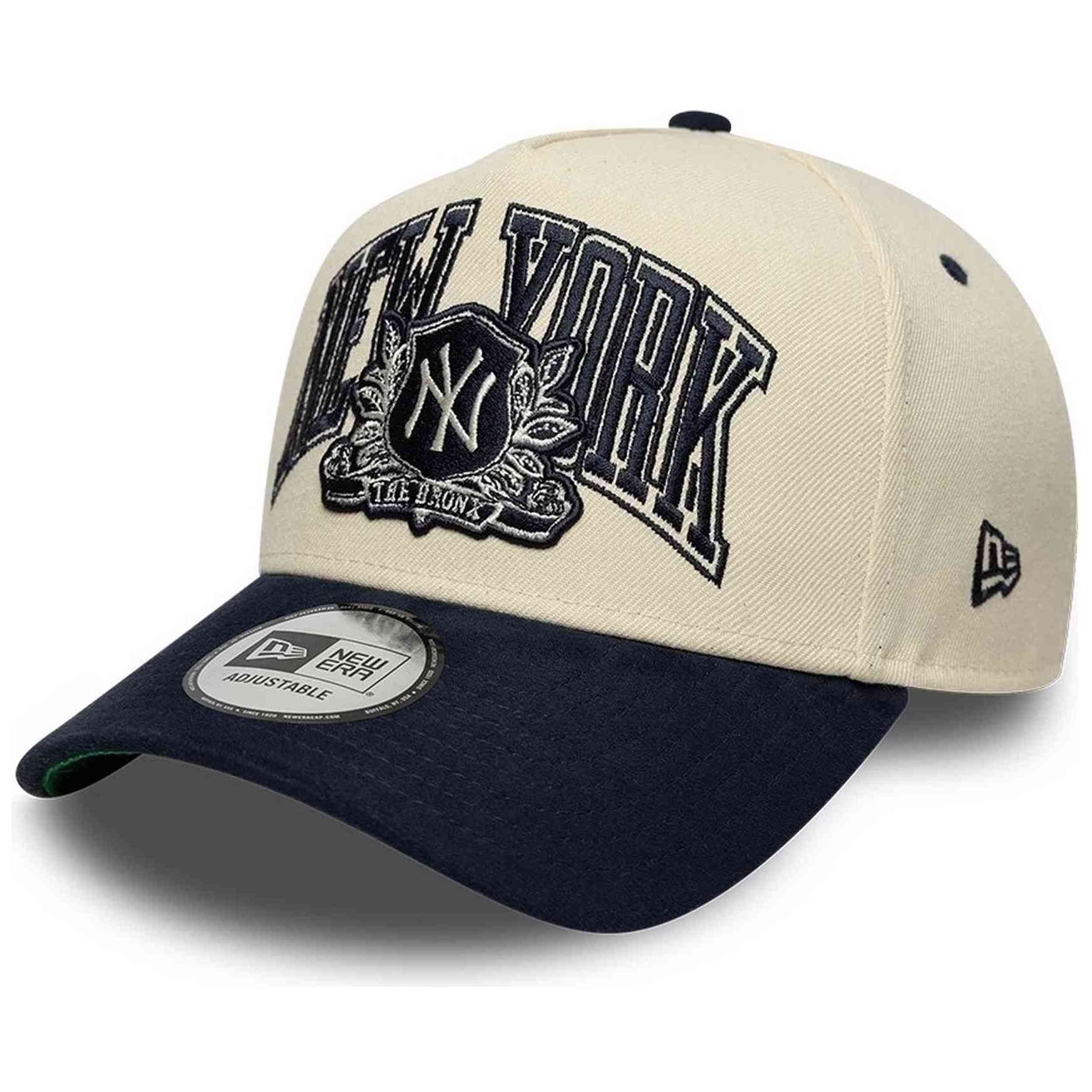 Gorra New Era modelo New York Yankees MLB Wordmark Suede 9FORTY E-Frame para Hombre en color Beige