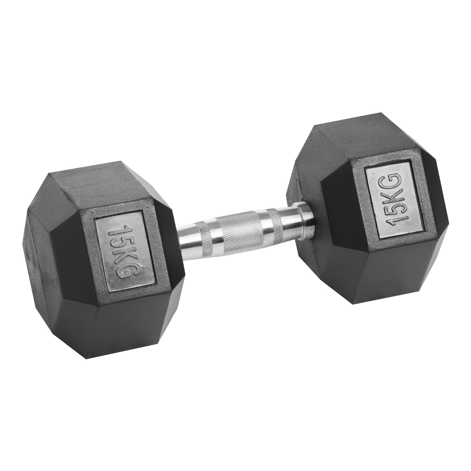 ALLINLIFE Mancuerna Hexagonal De Hierro Fundido Duradera De 2,5-25 Kg Con Revestimiento De Goma Para Gimnasio En Casa Con Mango Ergonómico, Estable Y Versátil