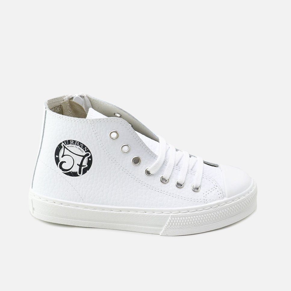 Botas Piel Lavable Blanco Urban57 Elibasic | Eli 1957
