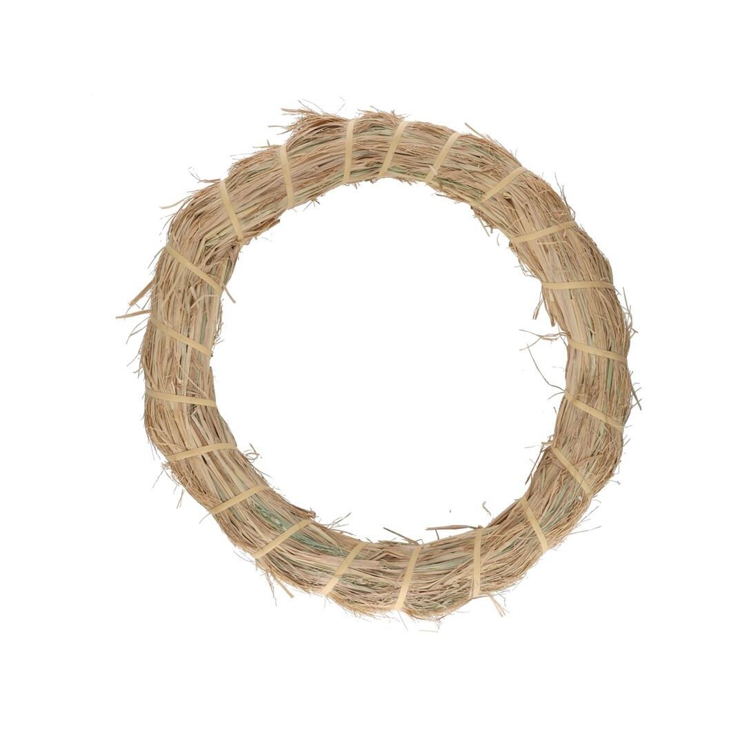 Gerimport Adorno Navideño de 50 cm Hecho a Mano con Paja para Decoración Interior y Exterior
