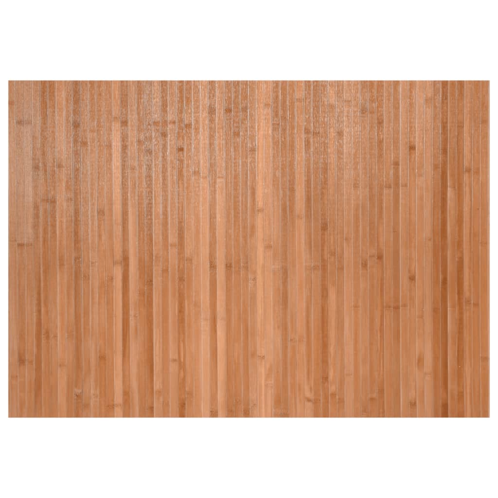 Vidaxl Alfombra Rectangular Bambú 70x100 Cm Negro