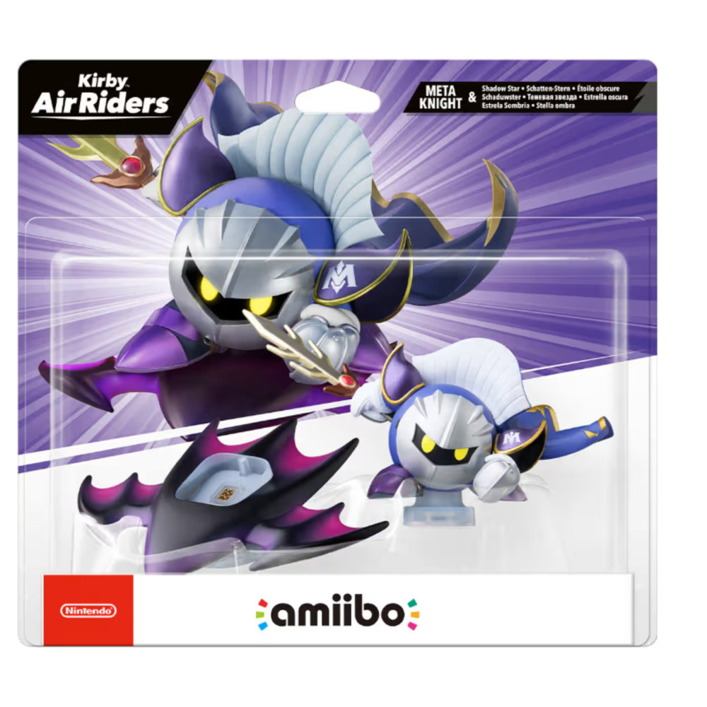 FIGURA AMIIBO COLECCION KIRBY AIR RIDERS META KNIGHT & SHADOW STAR Nintendo Switch 2 - Nuevo a Estrenar