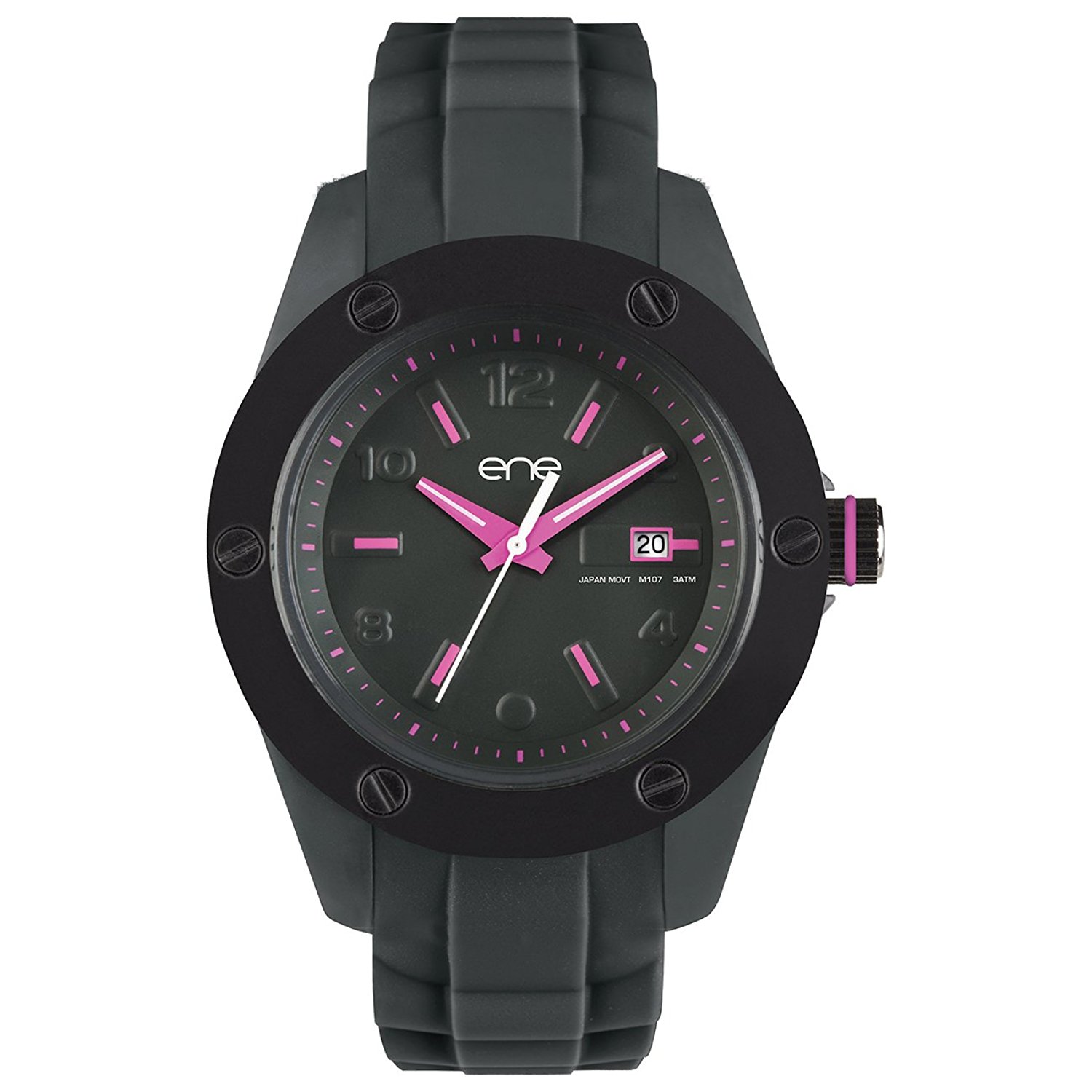 Ene Reloj Hombre Analogico Cuarzo con Correa de Caucho 720000127
