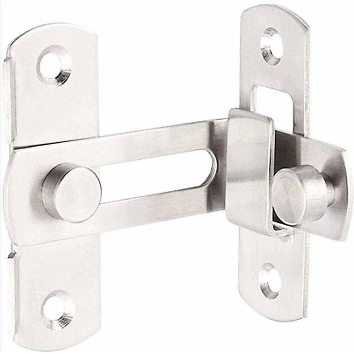CA Hebillas de cerradura de puerta en ángulo recto de 90 grados de Direct Power SARL, pernos de bloqueo curvos, pernos de palanca