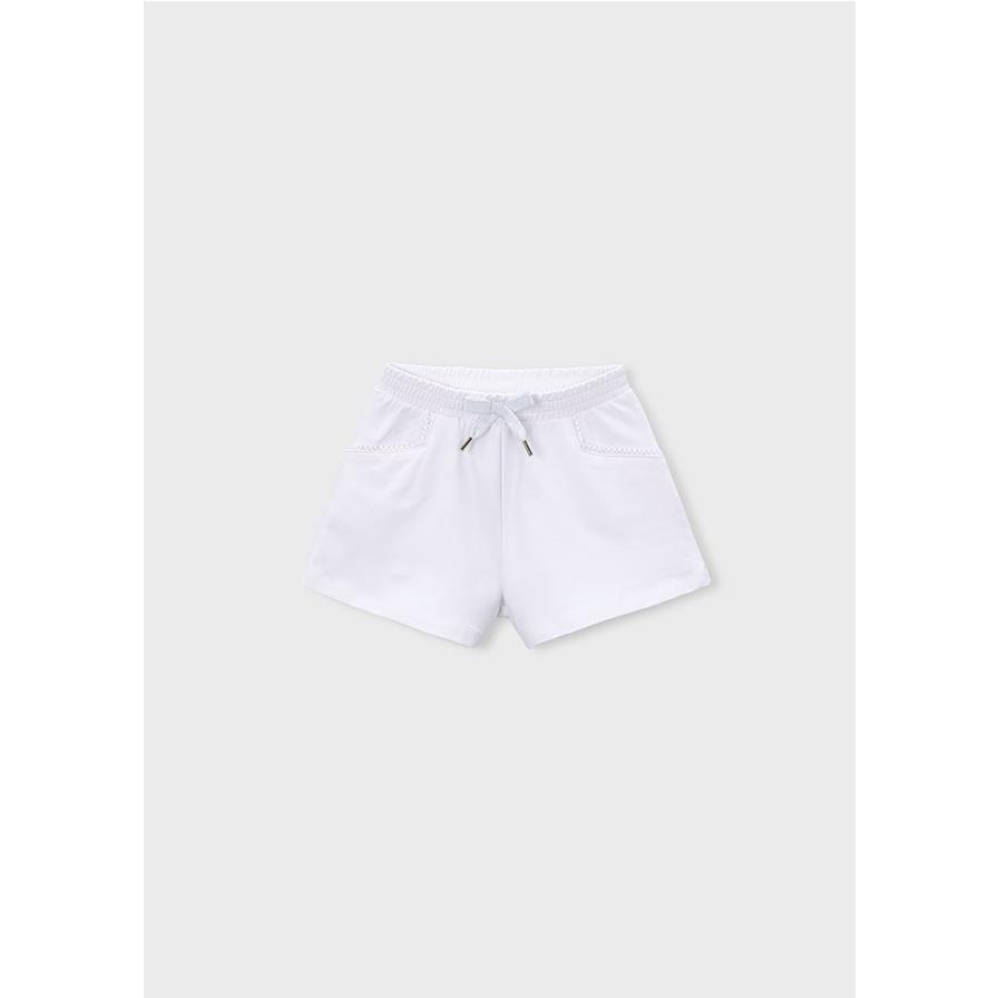 Mayoral - Pantalón corto básico de felpa para niña, cómodo y suave, ideal para uso diario en primavera y verano