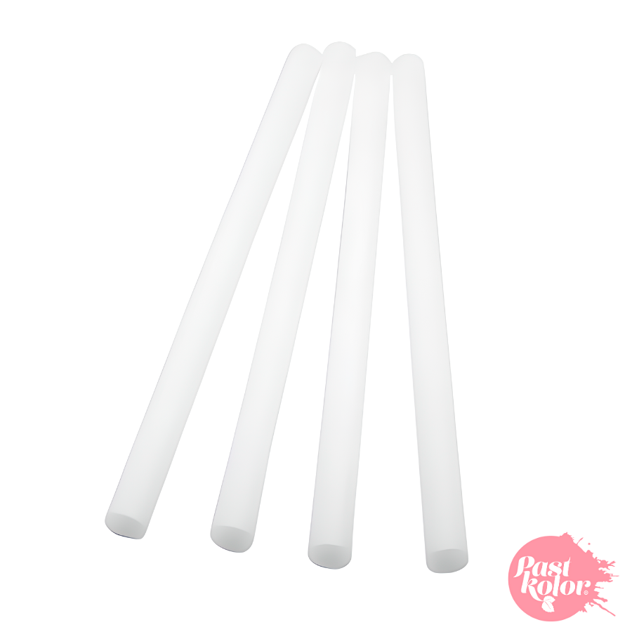 Glotomania - Pilares para Tarta 20 Cm / 1,4 Cm Ø - Set de 4 Pilares - Diseño Original - Plástico Resistente - Uso Alimentario - Utensilios de Repostería