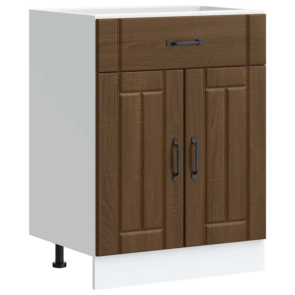 vidaXL Mueble bajo de cocina Lucca madera de ingeniería 60 x 46 x 81.5 cm Multicolor