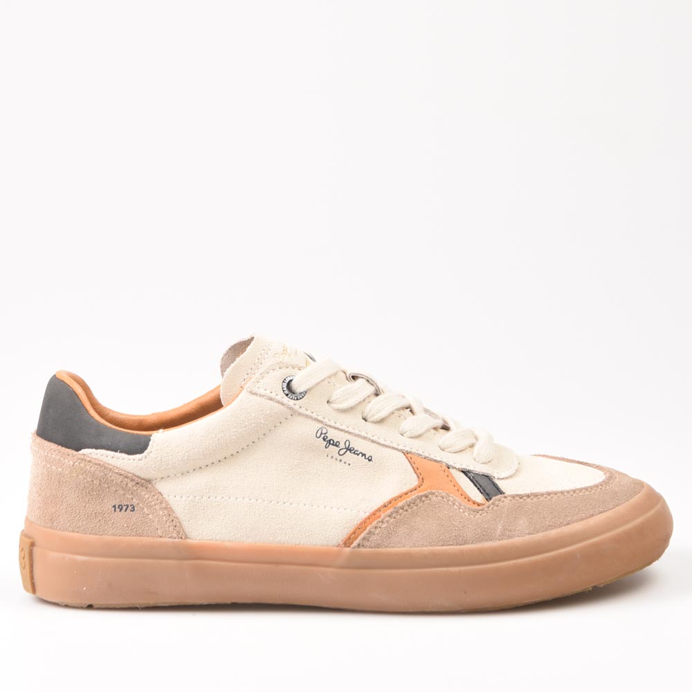 Zapatillas casual para hombre Pepe Jeans Travis Retro M PMS31053 Blanco
