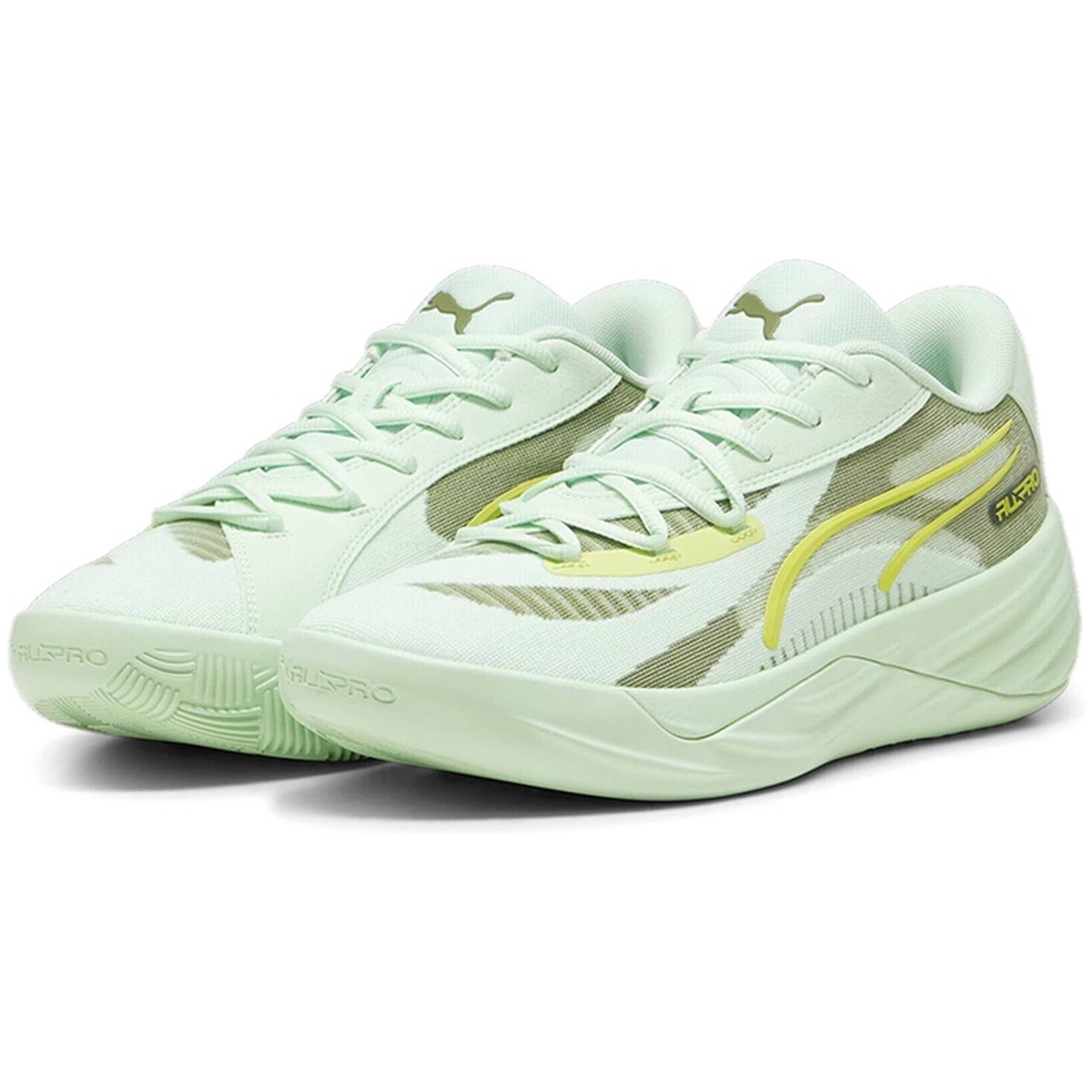 Zapatillas de Baloncesto Puma All-Pro Nitro Fresh para hombre en color verde