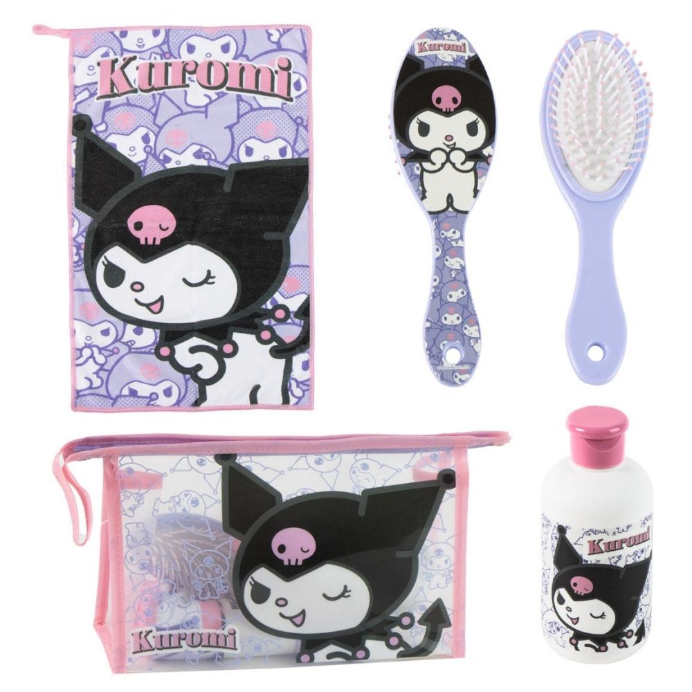 CERDA NECESER ASEO VIAJE ACCESORIOS HELLO KITTY KUROMI NECESER 8x23x15 Cms.