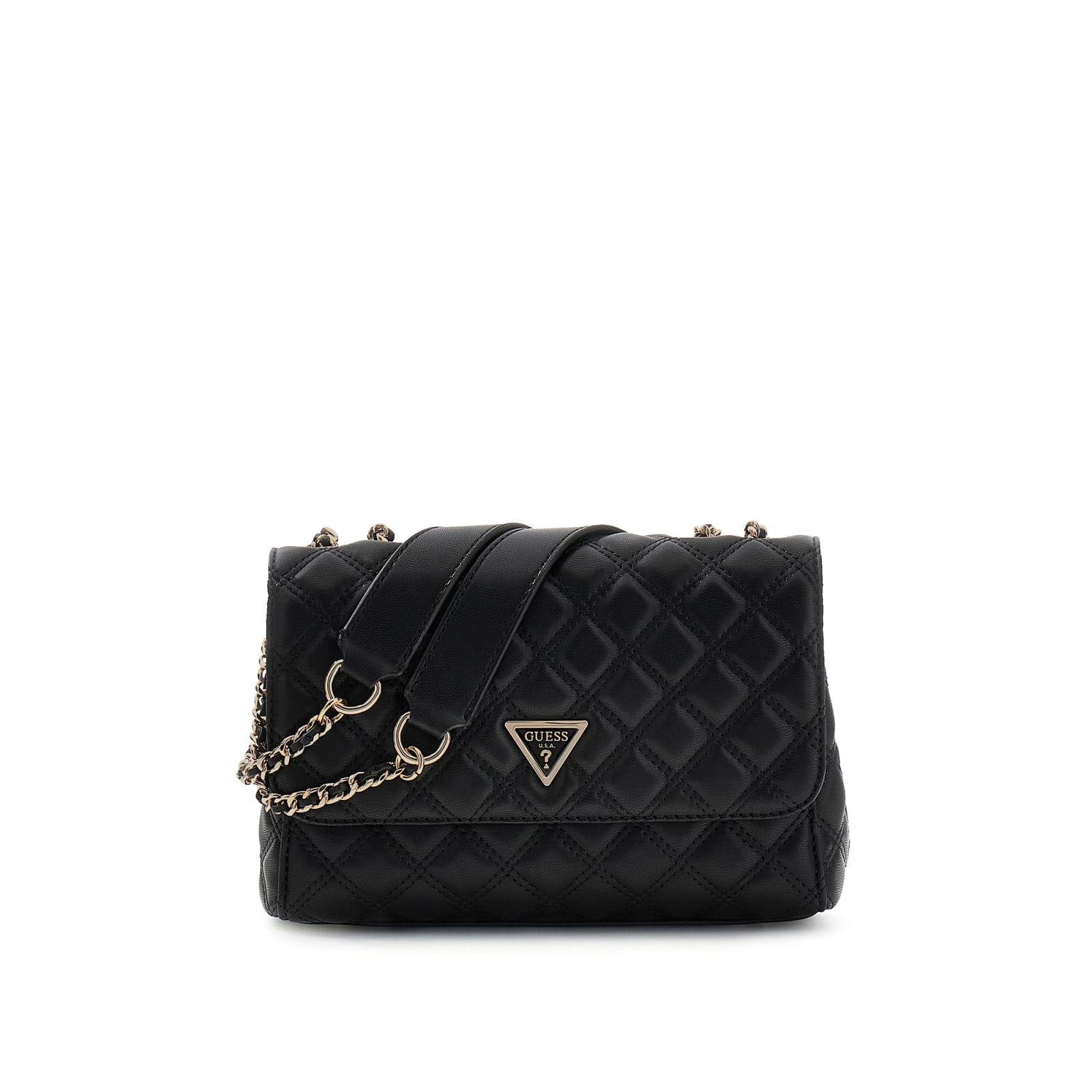 Bolso Guess Giully II Acolchado Comp Convertible Negro HWQG9673200-BLA