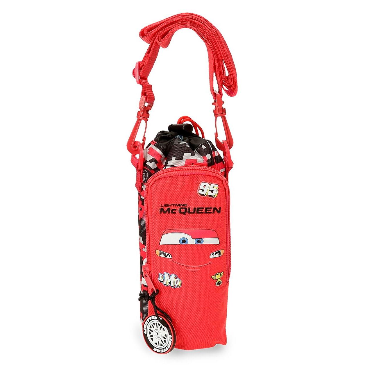 Bandolera Portabotella Cars Mcqueen Red Rojo