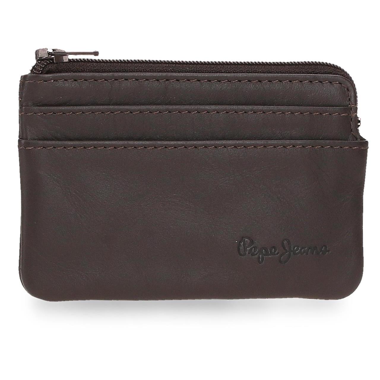 Monedero Pepe Jeans Luton en Piel Auténtica con Protección RFID, Diseño Compacto para Hombre