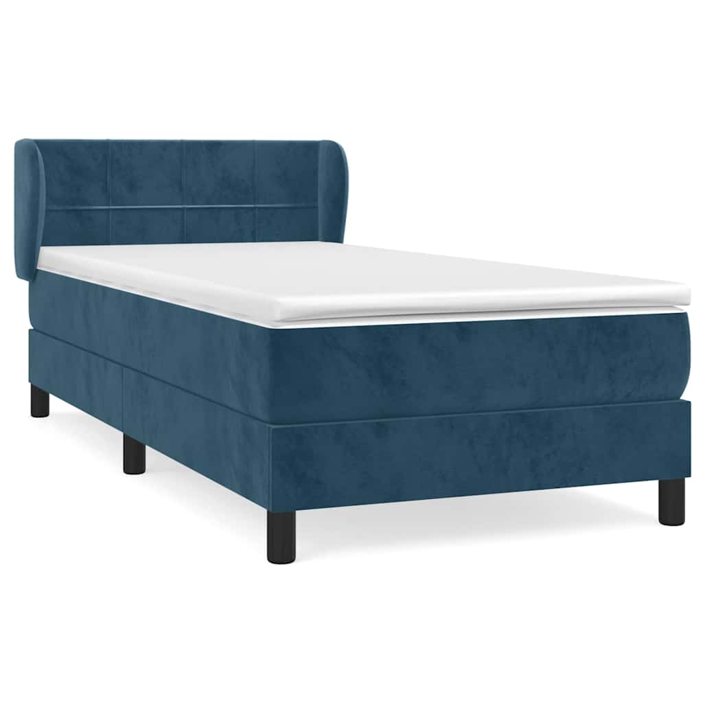 vidaXL Cama box spring con colchón terciopelo 100x200 cm Multicolor