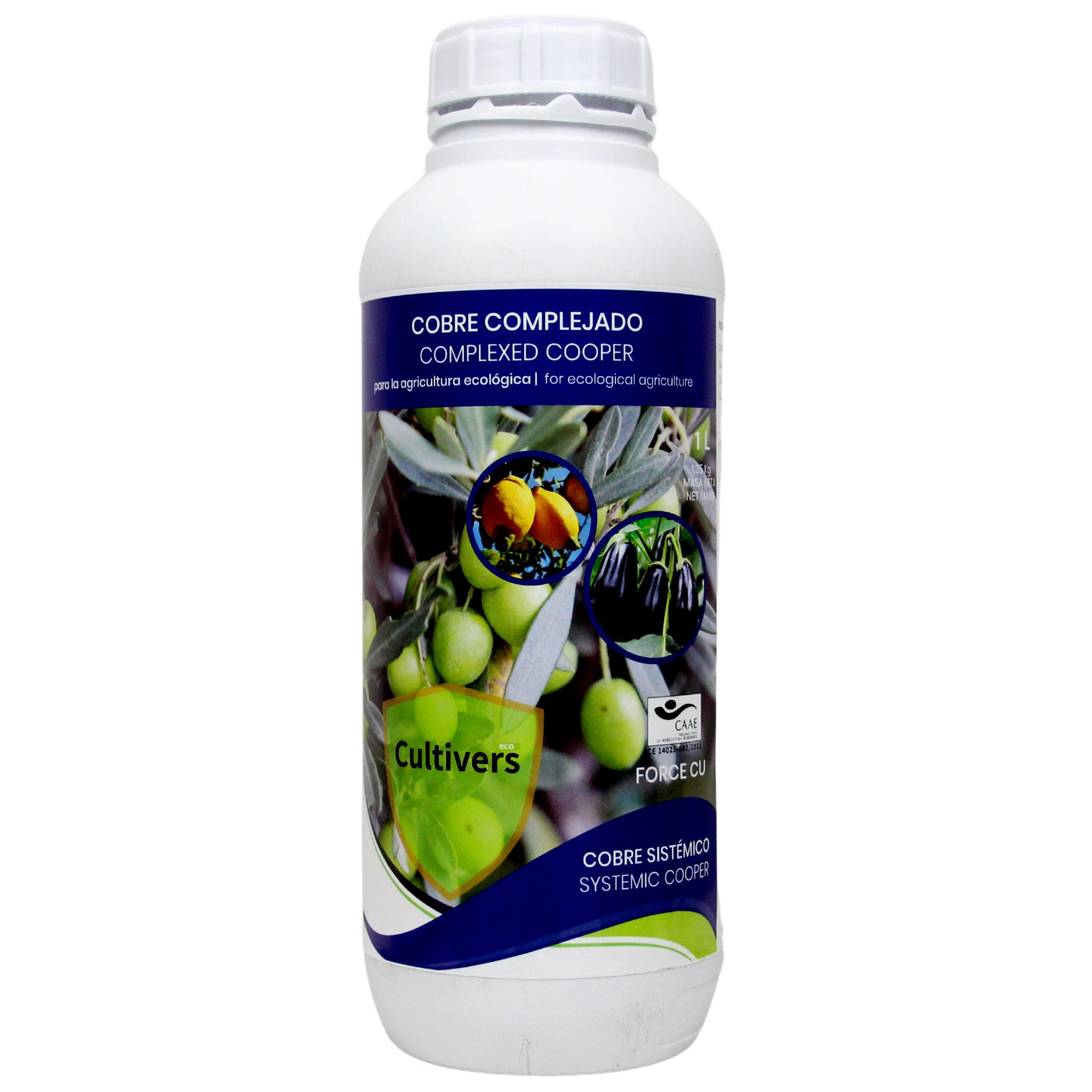 CULTIVERS Cobre Complejado Heptagluconato Ecológico 1 L
