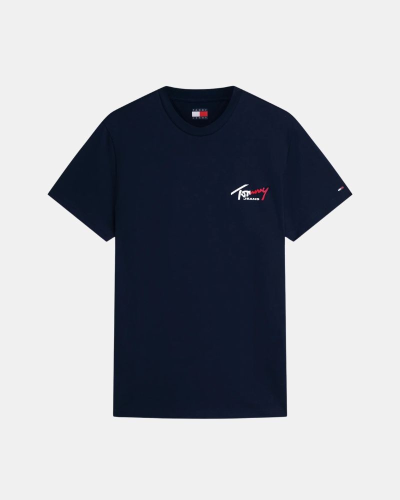 TOMMY HILFIGER DM0DM22538C1G Camisetas Manga corta Hombre Azul