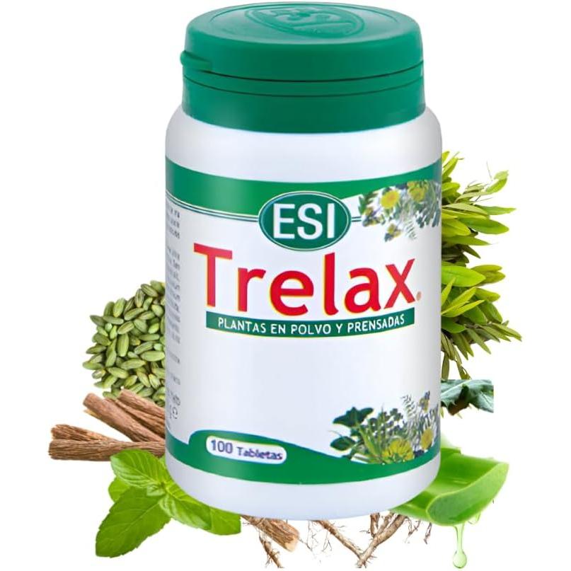 Trelax - Fórmula con Cáscara Sagrada, Sen, Frángula, Hinojo y Ruibarbo - 100 Comprimidos Veganos