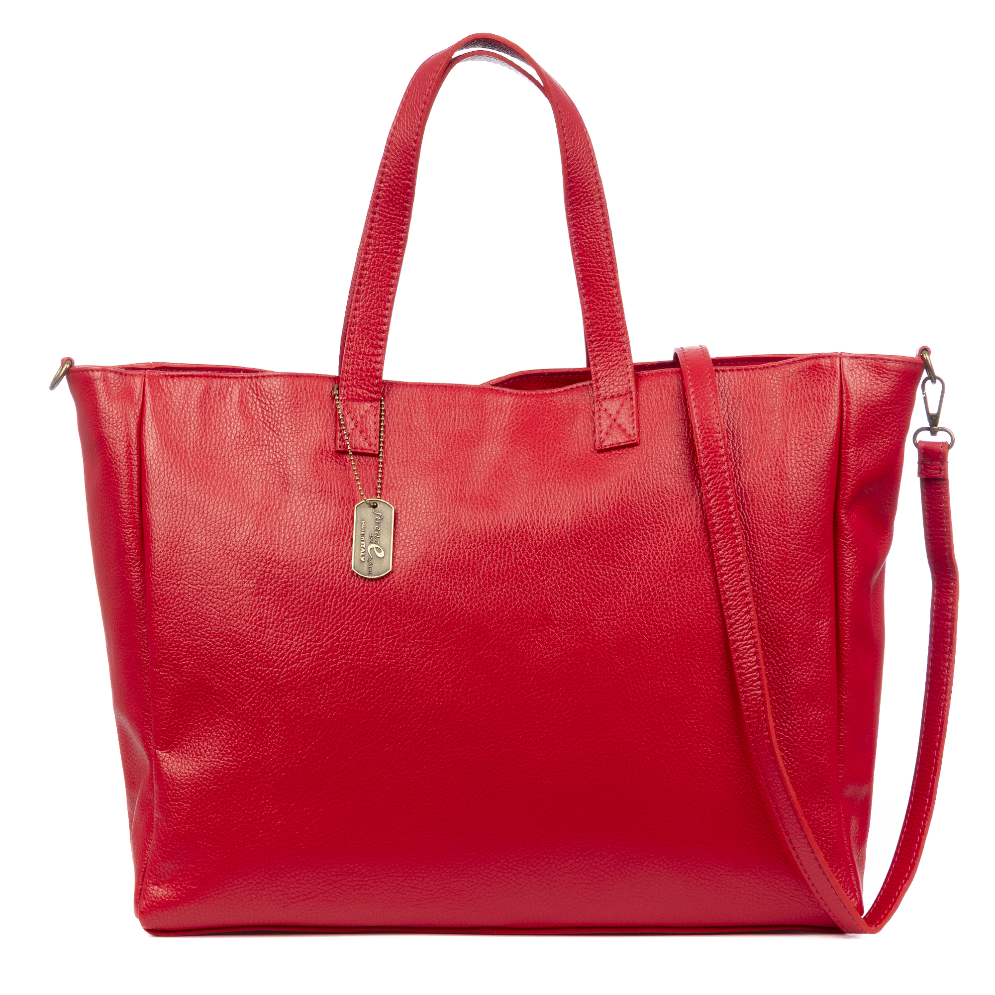 FIRENZE ARTEGIANI Balsorano bolso shopper mujer oversize. Piel auténtica Dollaro. Fabricado en Italia 56x13,5x35 Cm.