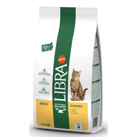 Libra Adult Pienso Con Pollo Para Gatos 1.5 Kg